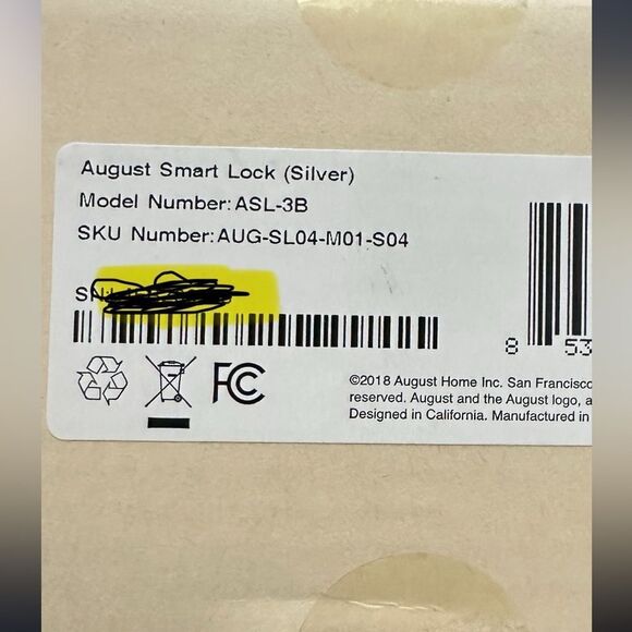 August Home Smart Lock 3rd Generation Keyless Entry Never used - Picture 8 of 8